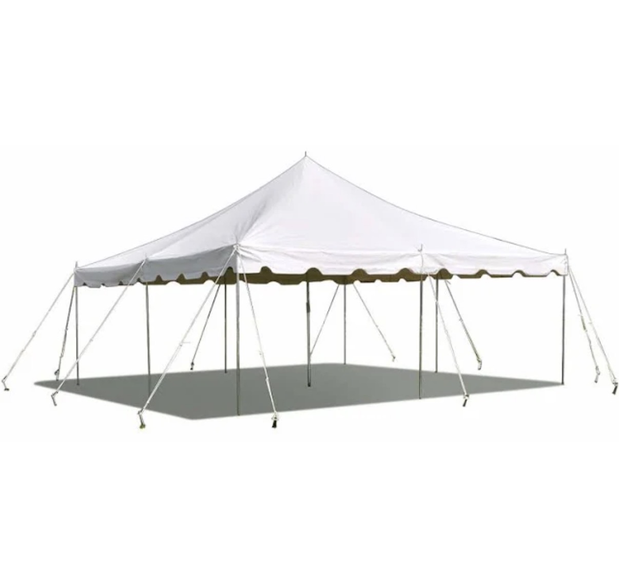 20 ft x 20 ft white pole tent for rent in Nova Scotia