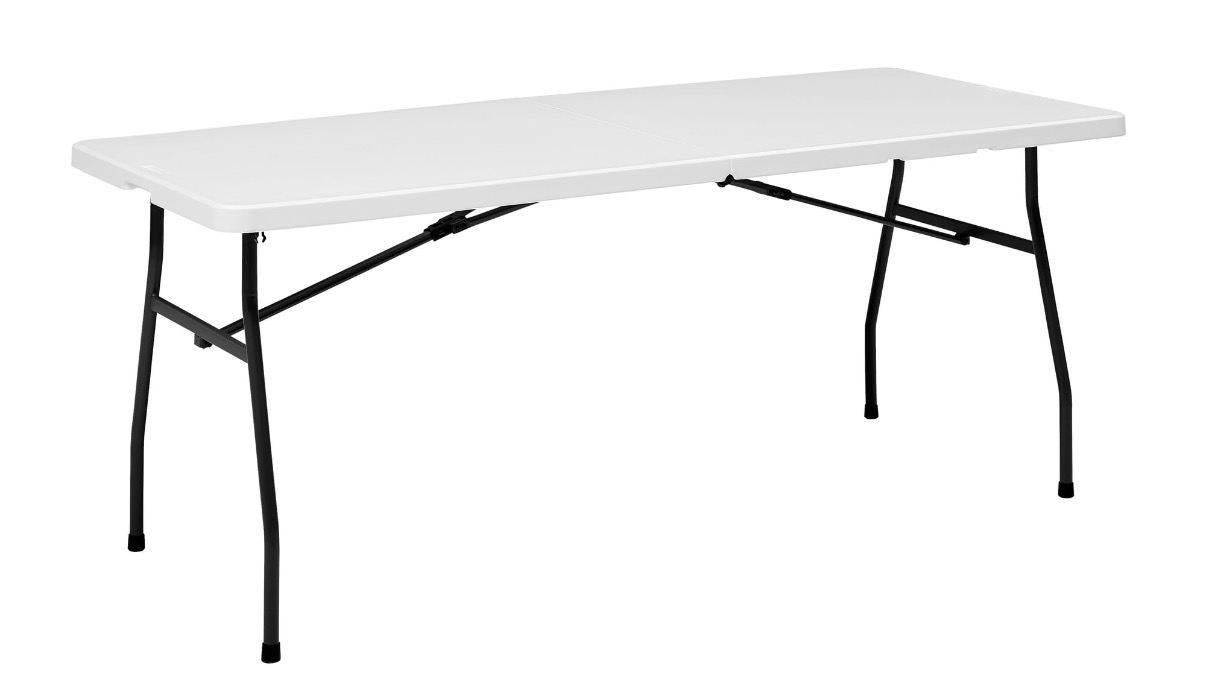 6 ft white rectangular folding table for rent in Nova Scotia