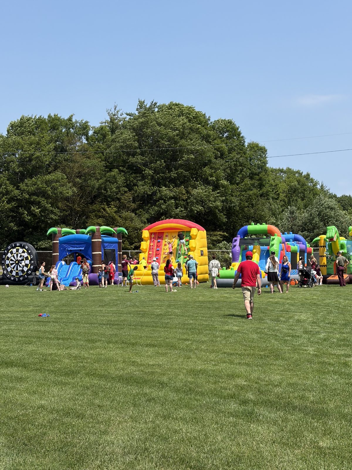 Nova Kingdom Rentals inflatables at a community event in Nova Scotia